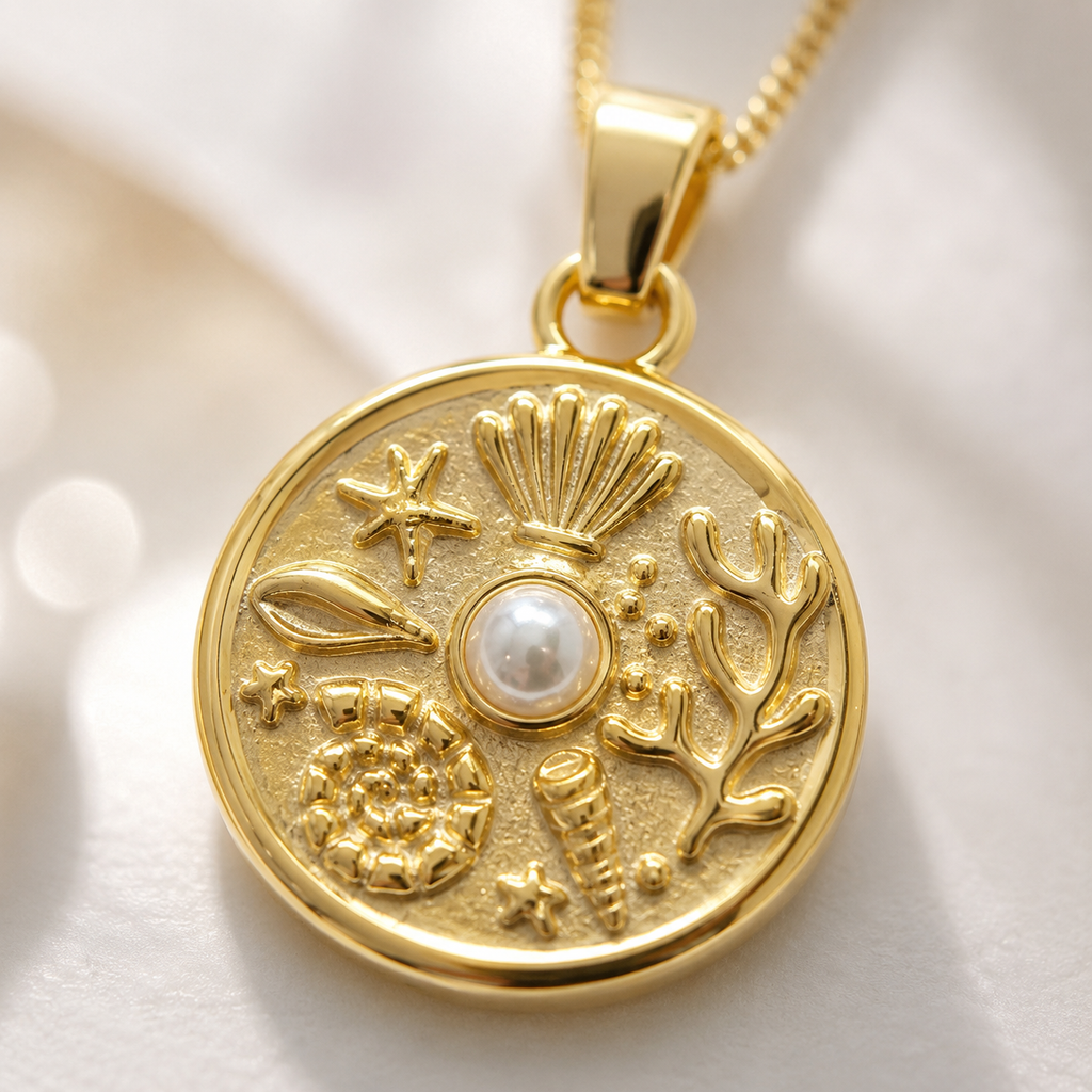 Tidal Pearl Pendant Necklace