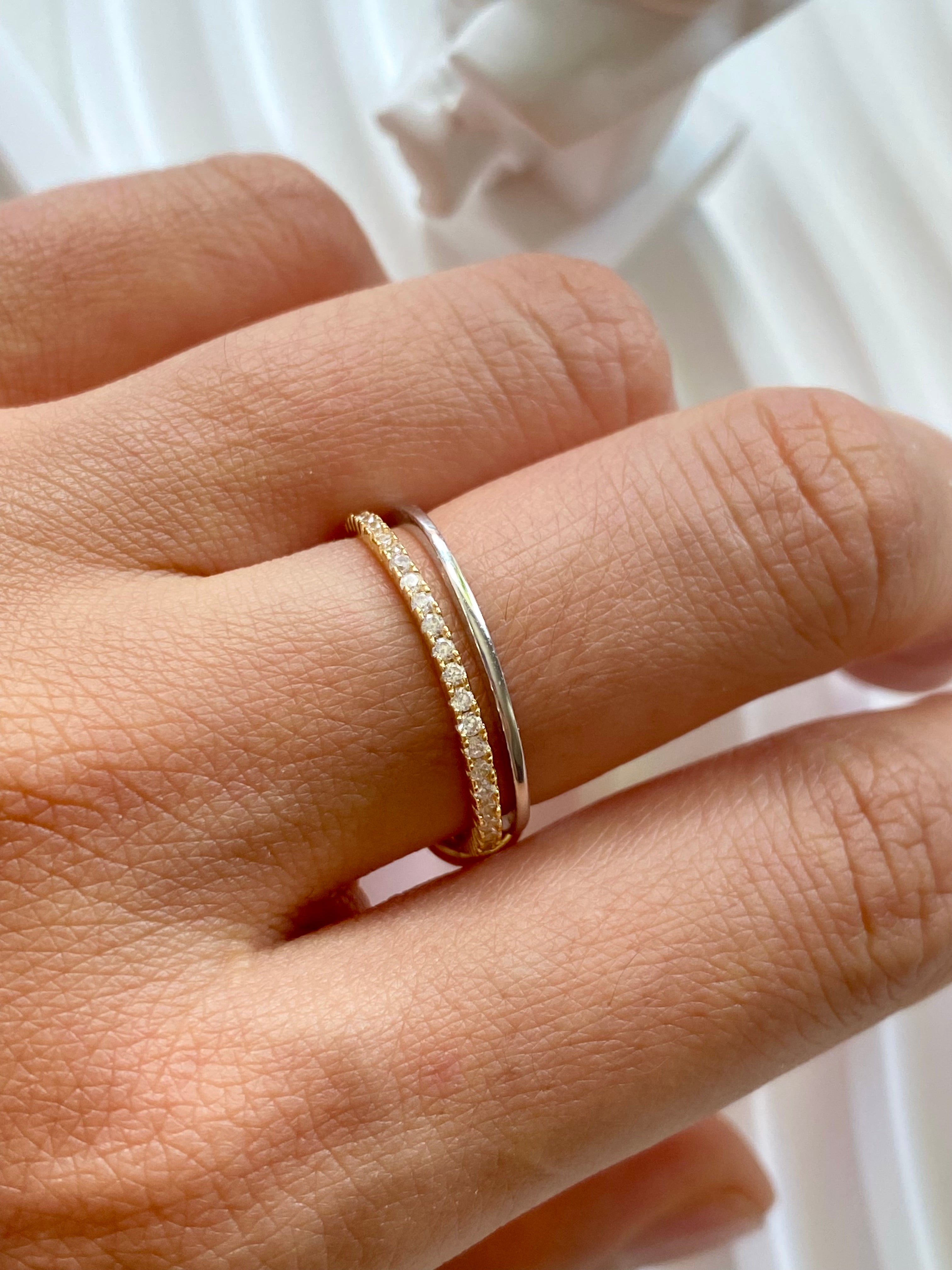 Linked Harmony Two-Tone Ring