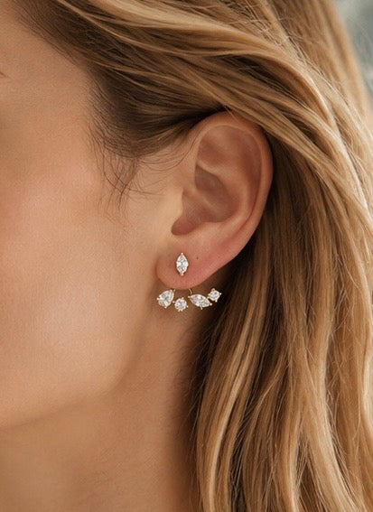 Celeste Marquise Ear Jacket Earrings