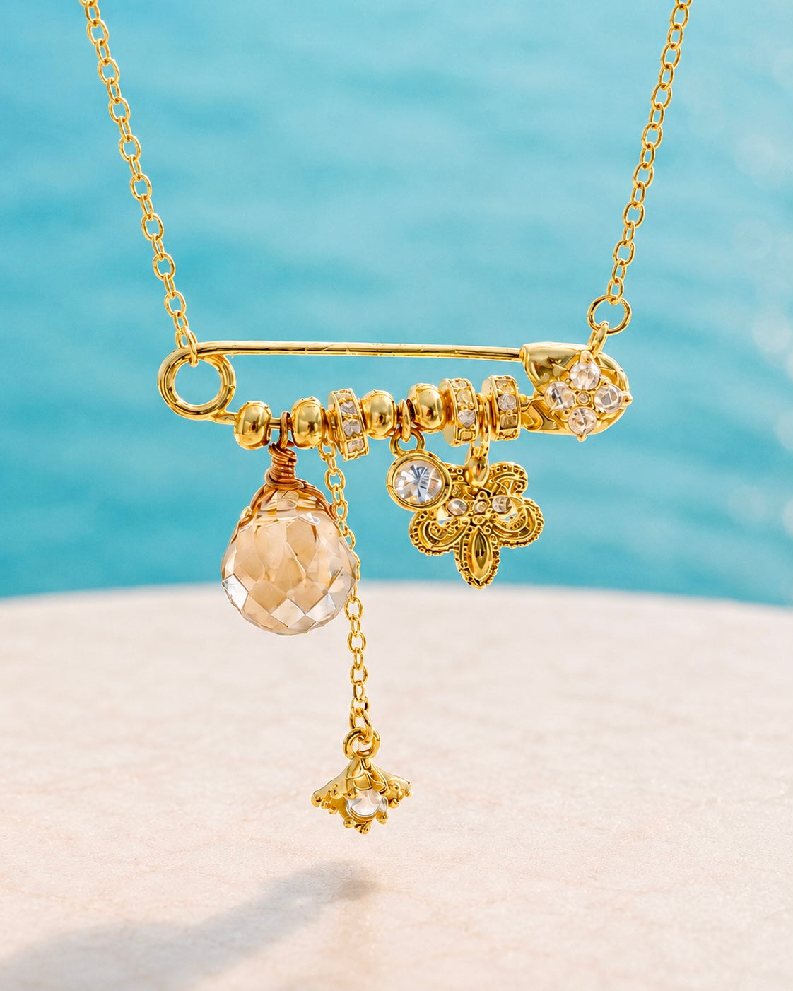 Iris Vintage Charm Necklace