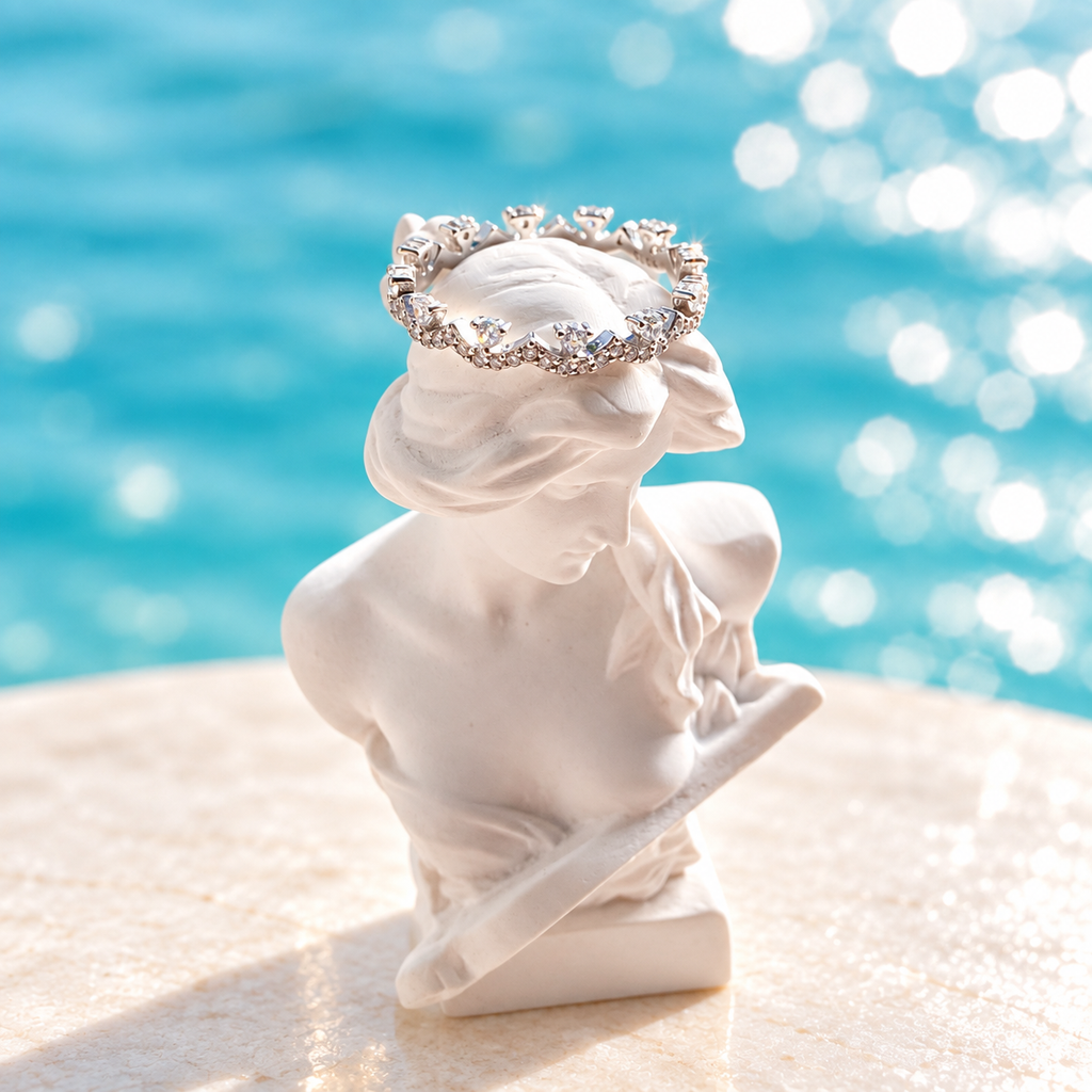 Celine Crown Lace Stackable Ring