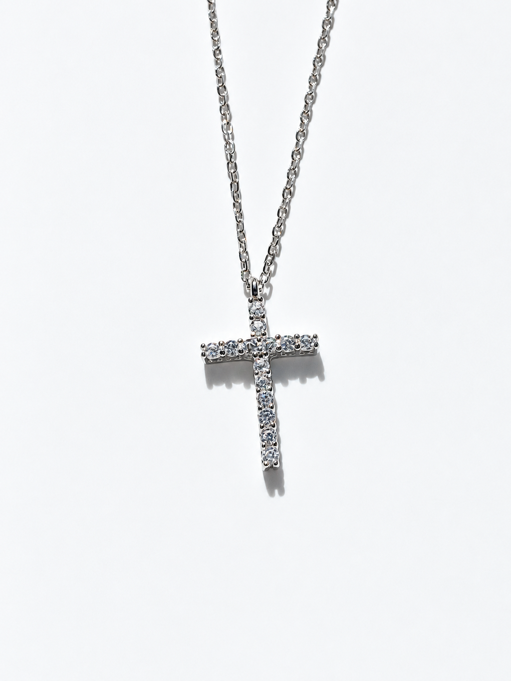 Celeste Pavé Cross Necklace