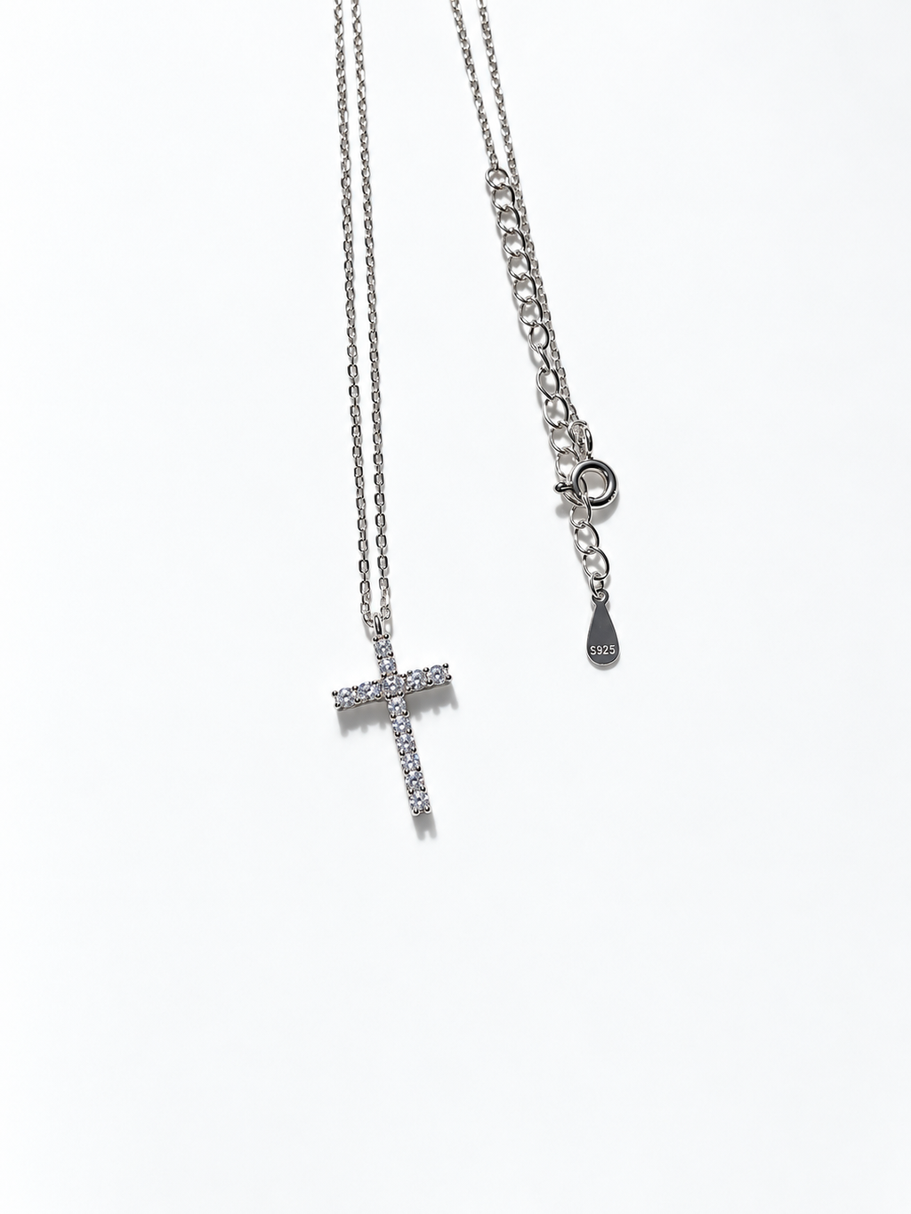 Celeste Pavé Cross Necklace