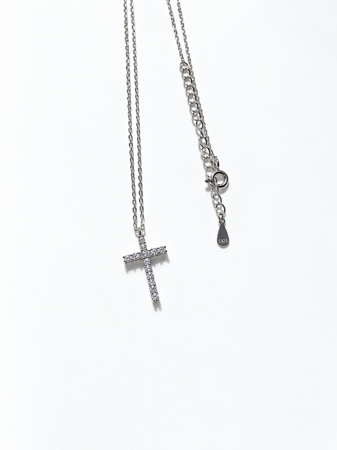 Celeste Pavé Cross Necklace