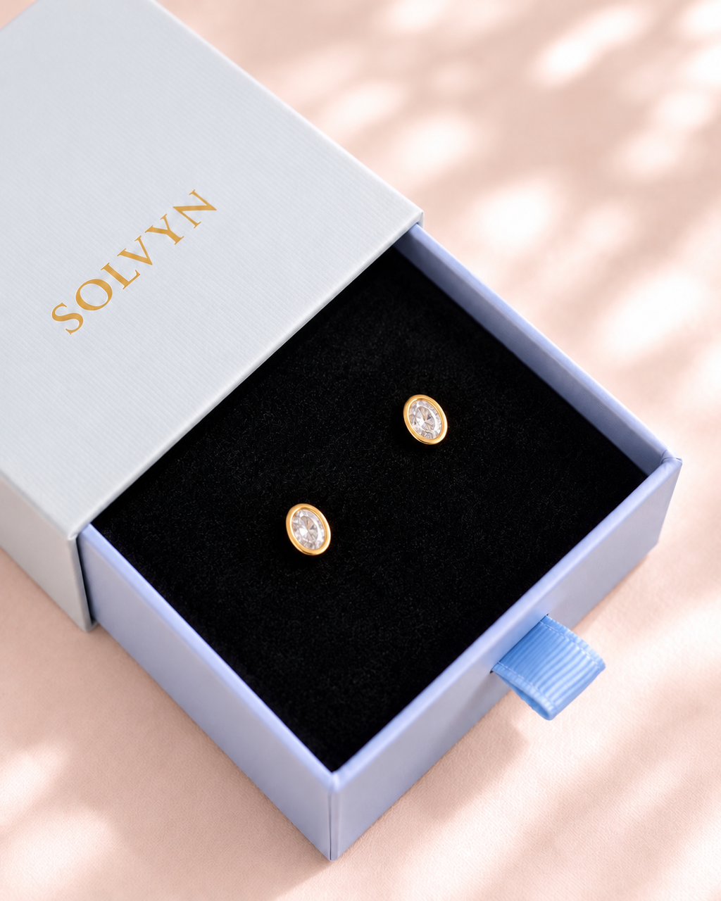 Mini Oval CZ Stud Earrings