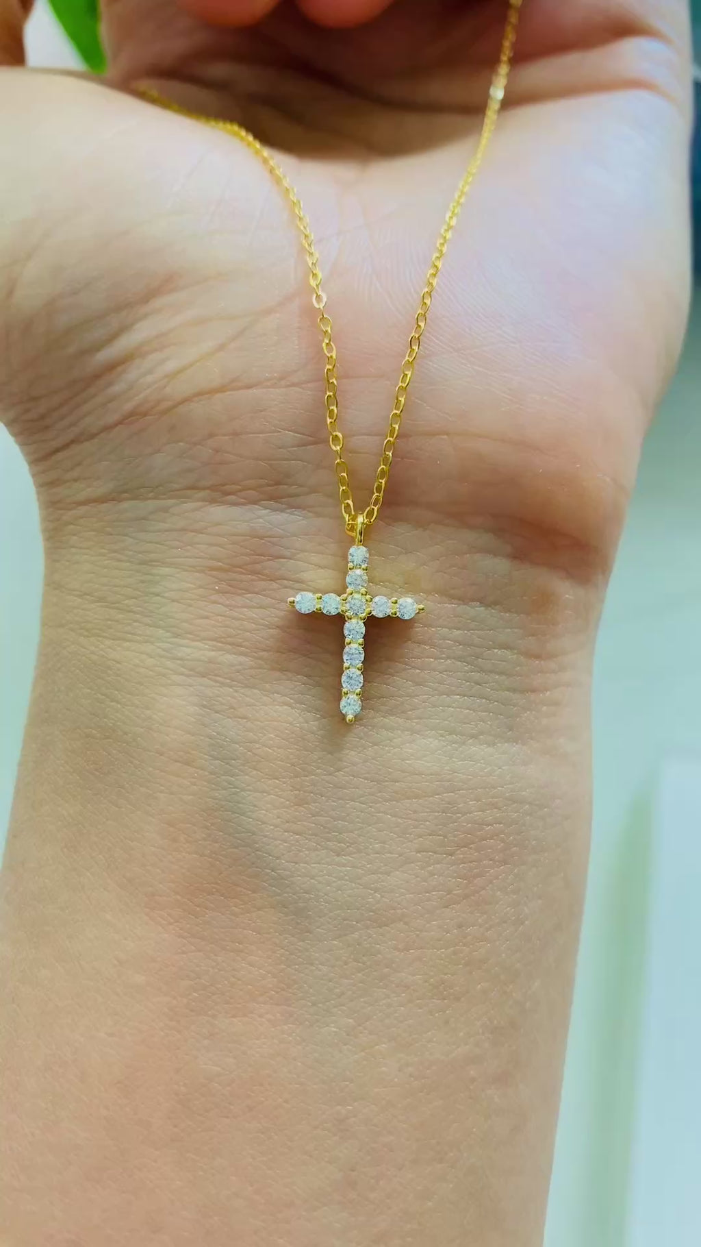 Lumen Cross Necklace