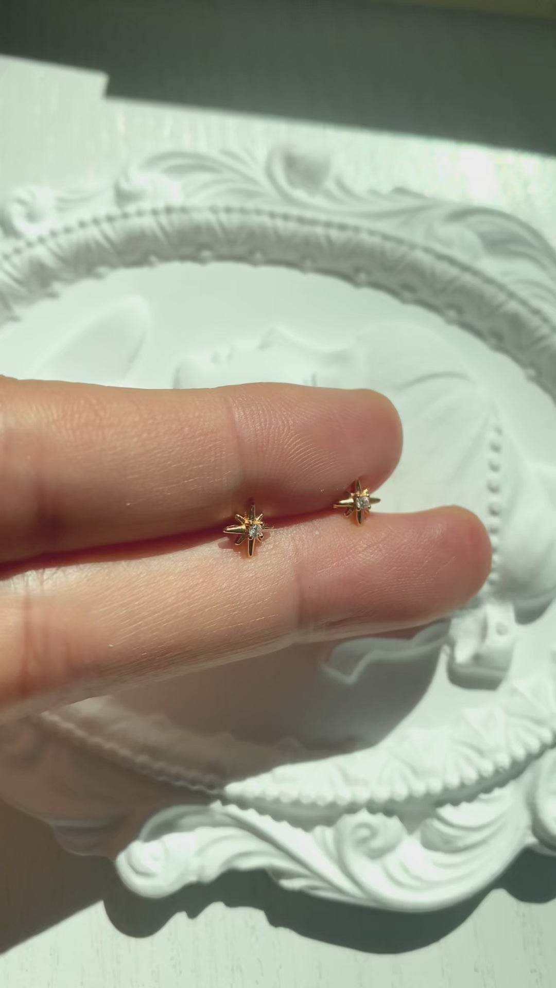 North Star Stud Earrings